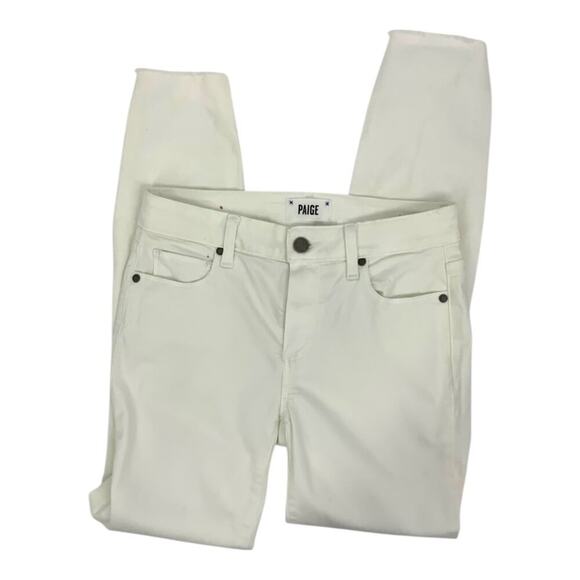 Paige Denim White Skinny Ankle Jeans Size 27 NWT $199 MSRP - Picture 1 of 7